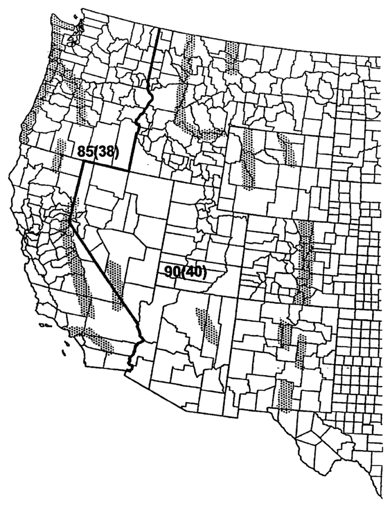 western us map data