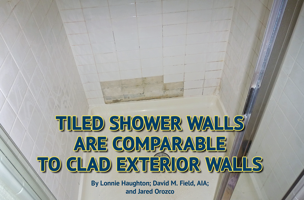 shower with missing tiles