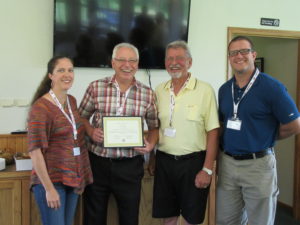 John Jordon of FiberTite receives plaque