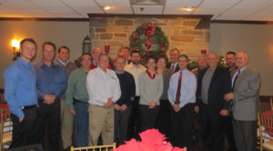 Delaware Valley chapter members gather at the Stone Terrace Restaurant for the annual meeting and holiday party.