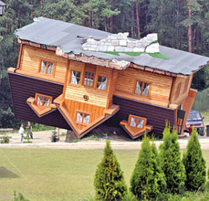 upside down house