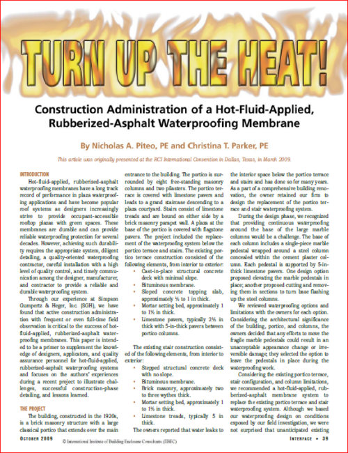 2009 10 Turn Up The Heat | IIBEC
