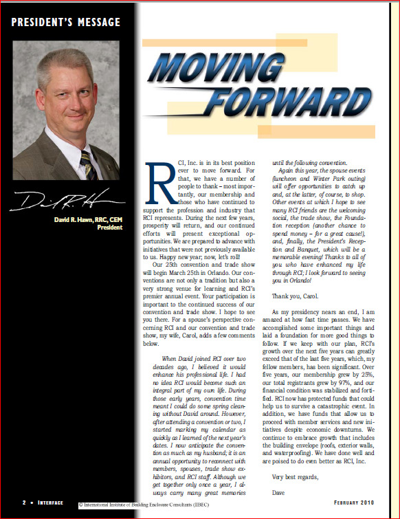2010 02 Presidents Message Iibec