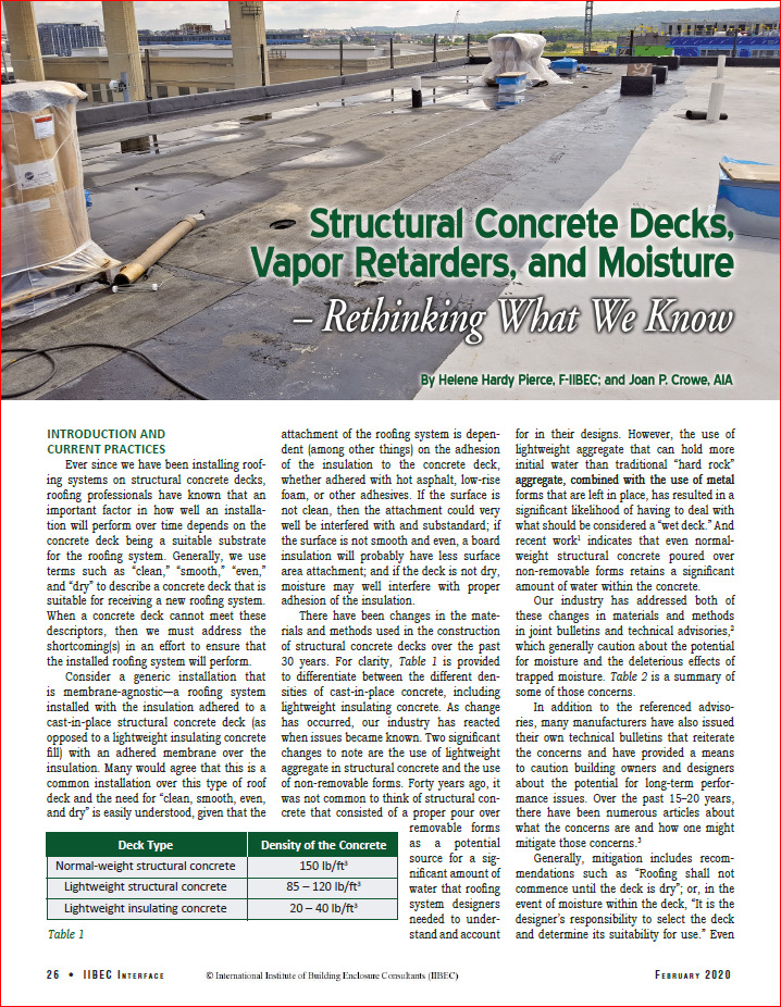 2020 02 Structural Concrete | IIBEC