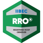 Green and silver hexagonal badge for IIBEC's RRO credential.