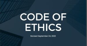 IIBEC Code of Ethics logo.