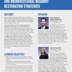 Text of Brick by Brick: Traditional and Unconventional Masonry Restoration Strategies with images of authors.