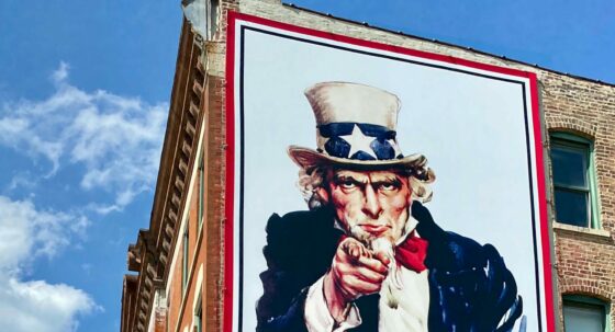 Image of a large Uncle Sam, 