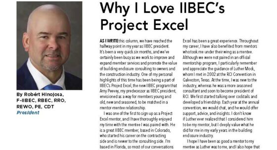 Image of IIBEC President's Message, 