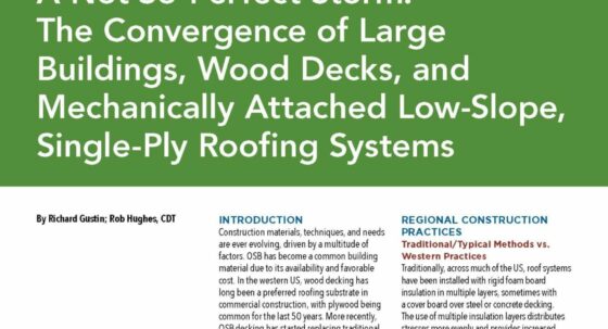 Green and white cover page of IIBEC article, 
