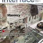 Cover of IIBEC Interface showing masonry wall.