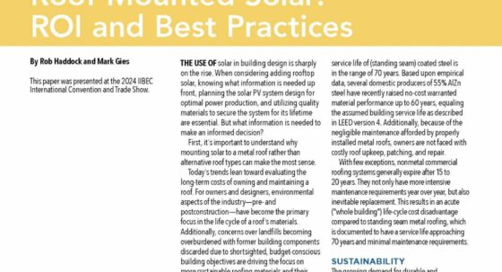 Yellow and white cover of article entitled, 