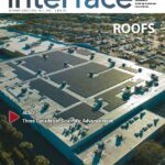 January 2025 IIBEC Interface cover showing top of flat roof.