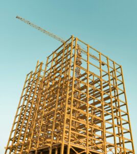 A building scaffolding