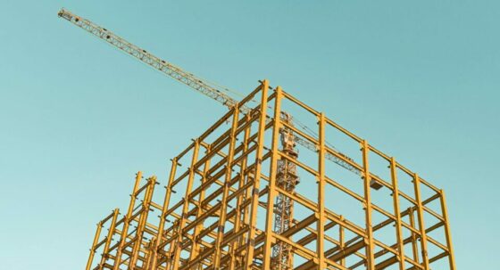 A building scaffolding