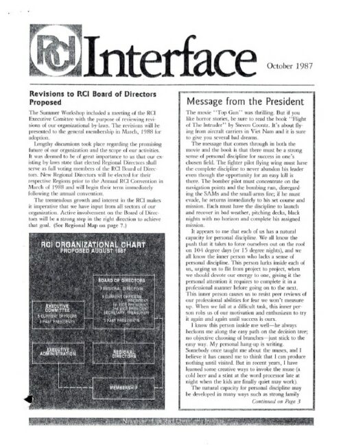 October 1987 IIBEC Interface | IIBEC
