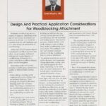 Cover page for article, "Design and Practical Application Considerations for Woodblocking Attachment".