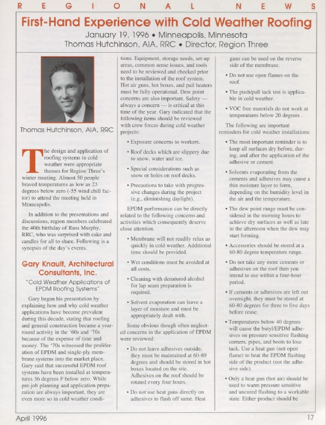 1996 04 Hutchinson | IIBEC