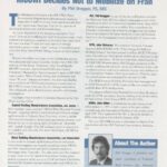 Cover page of article, "Almost But Not Quite RICOWI Decides Not to Mobilize on Fran".