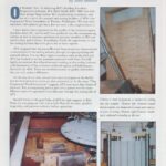 Cover page of article, "APA Tests Engineered Wood".