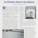 Cover page of article, "Roof Moisture Surveys: An Effective Tool for the Industry".