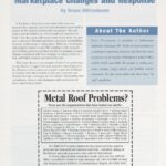 Cover page of article, "Marketplace Changes and Response".