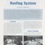 Cover page of article, "Choosing a Durable Roofing System".