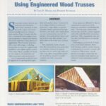Cover page of article, "Steep Roof Construction Using Engineered Wood Trusses".
