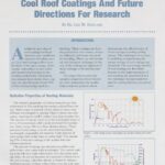 Cover page of article, "Demonstrated Energy Savings Of Cool Roof Coatings And Future Directions For Research".