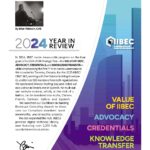 White and blue cover of IIBEC's, "From the CEO: 2024 Year in Review".