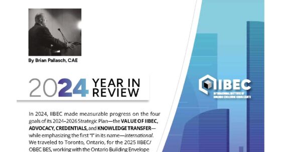 White and blue cover of IIBEC's, 