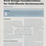 Cover page of IIBEC article, "Roof Design Considerations for Cold Climate Environments".