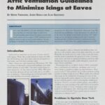 Cover page of IIBEC article, "Attic Ventilation Guidelines to Minimize Icings at Eaves".