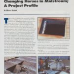 Cover page of IIBEC Interface article, "Changing Horses in Midstream; A Project Profile".