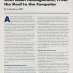 Cover page of IIBEC Interface article, "Roof Asset Management, From the Roof to the Computer".