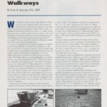 Cover page of IIBEC article, "Walkways".