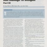 Cover page of IIBEC Interface article, "Hail Damage to Shingles - Part III".
