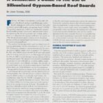 Cover page of IIBEC article, "A Consultant's Guide to The use of Siliconized Gypsum-Based Roof Boards".