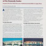Cover page of IIBEC Interface article, "Keeping Great Performances "Under Cover" at the Kennedy Center".