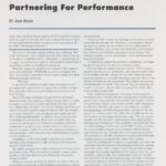 Cover page of IIBEC interface article, "Partnering for Performance".