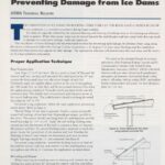 Cover page of article, "Preventing Damage from Ice Dams".