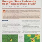 Cover page of article, "Georgia State University Roof Temperature Study".