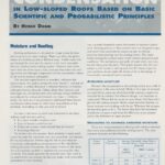 Cover page of article, "Assessing Risk of Condensation in Low-Sloped Roofs Based on Basic Scientific and Probabilistic Principles".
