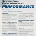 Cover page of IIBEC article, "Lightweight Insulating Concrete - Systems and Roof Membrane Performance".