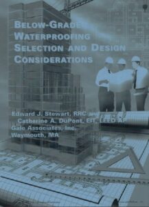 Cover page of IIBEC article, "Below-Grade Waterproofing Selection and Design Consideration".