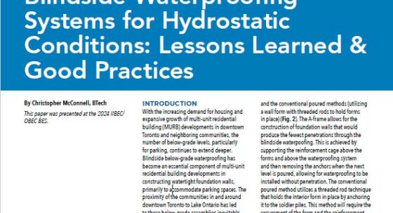 White and blue cover page of article, 