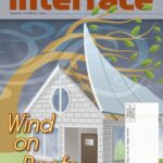 Cover page of September 2016 IIBEC Interface, theme of wind on roofs.