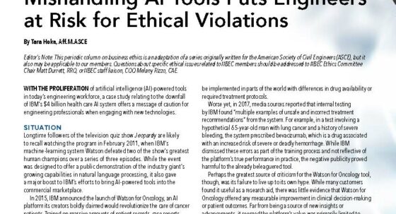 Cover page of IIBEC Interface article, 