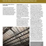 Cover page of IIBEC Interface article, Roof Decks A to Z Part 20: Cinder Concrete on Ribbed/Expanded Metal Lath.