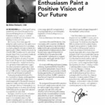 Cover page of May/June IIBEC, "From the CEO" column on student enthusiasm.